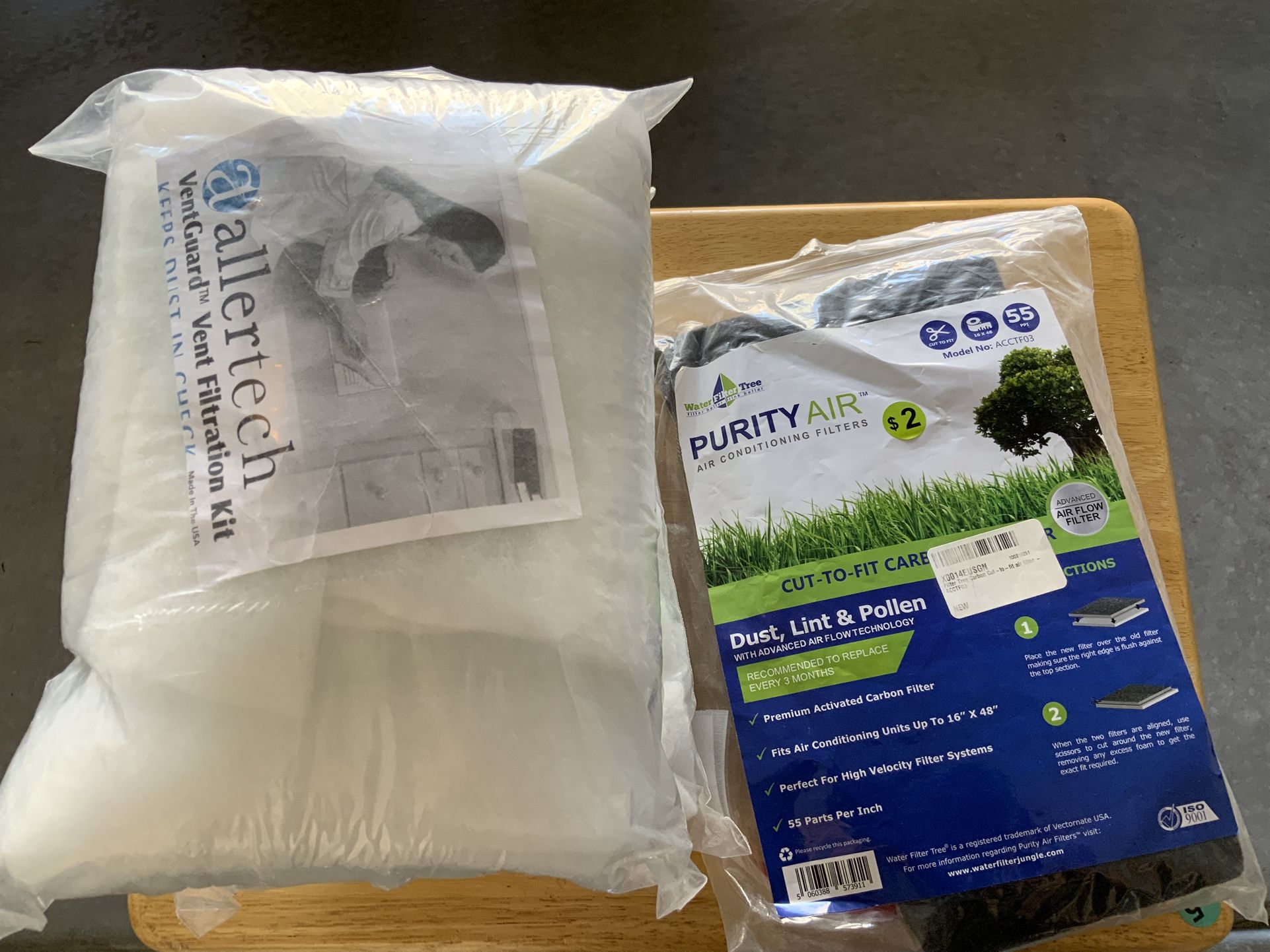 Allertech Vent Guard Filtration Kit & Purity Air Conditioning Filters
