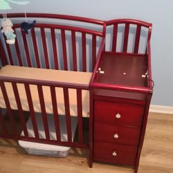 Crib With Changing Table