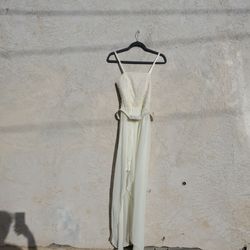 White Lace Flowy Dress