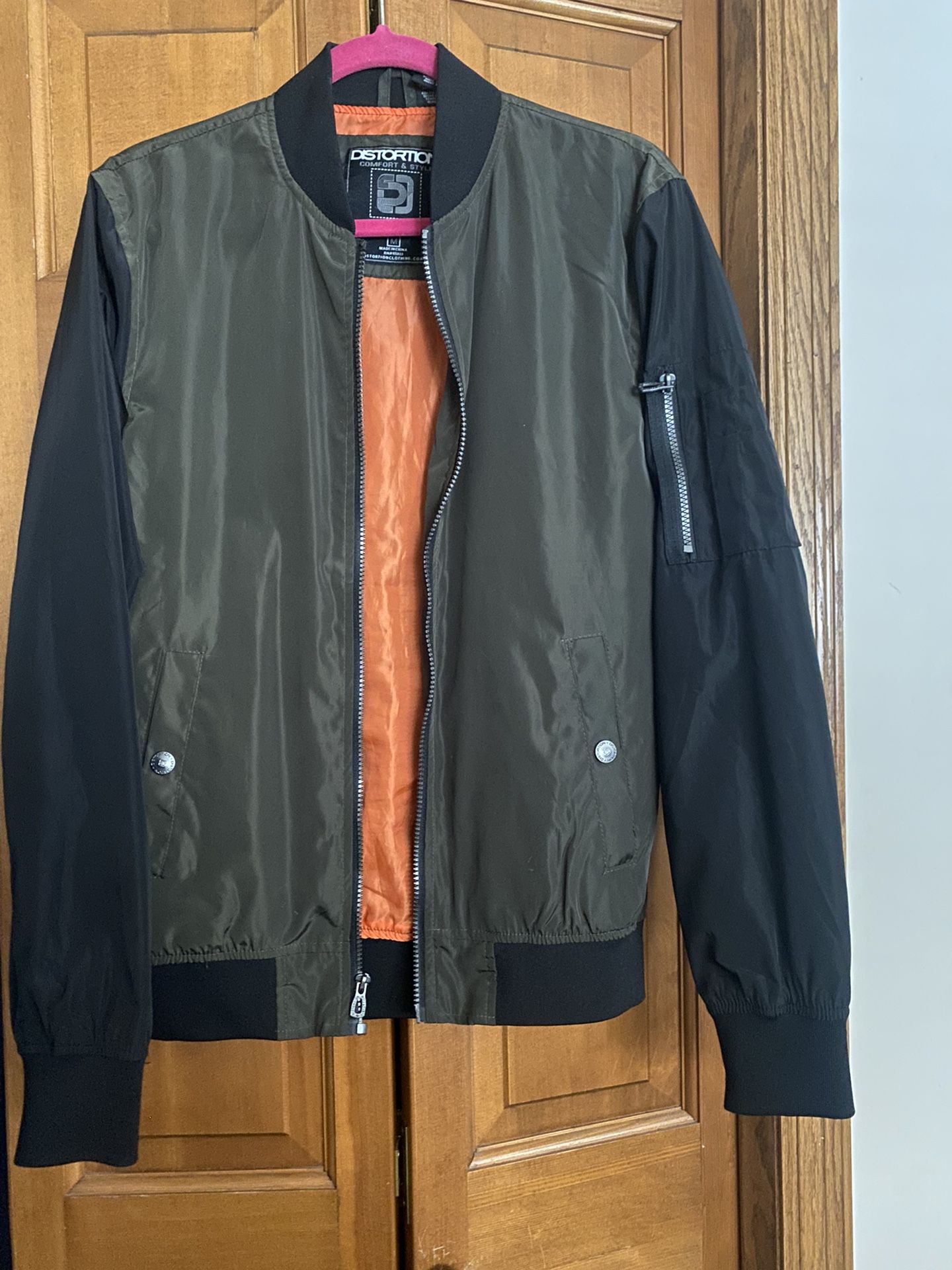 Mens Bomber Jacket Size Medium