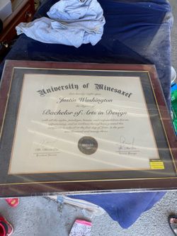 Minesaxel Diploma Frame 14x17 with Black Mat Fits Document, Certificate or 16x20 Picture without Mat