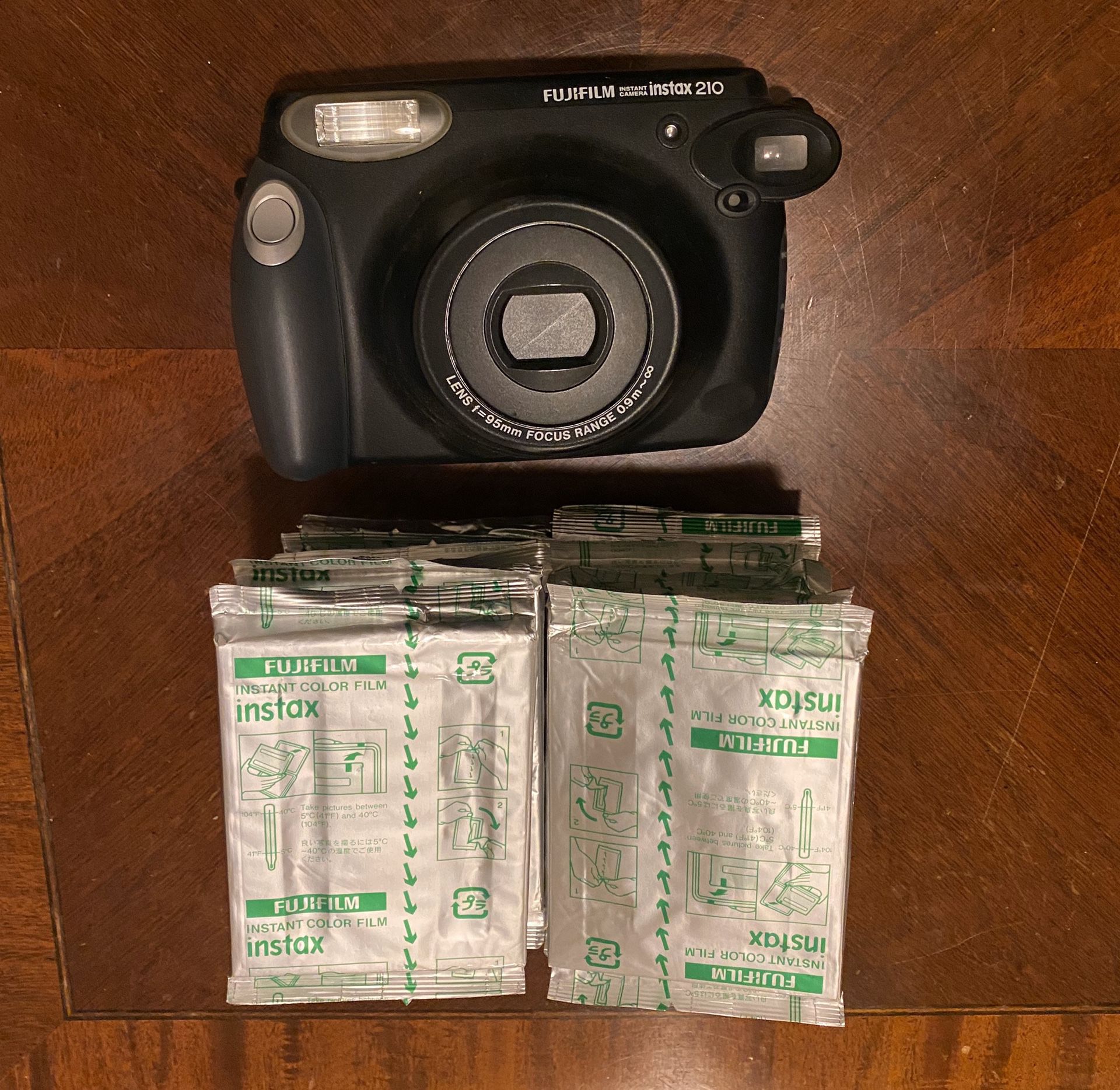 Fujifilm Wide camera with 10 packs film Fujifilm 210 camera Instax camera