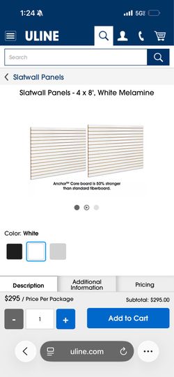Wooden slots for retail store