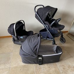 Nuna Mixx Stroller With Car Seat And Bassinet