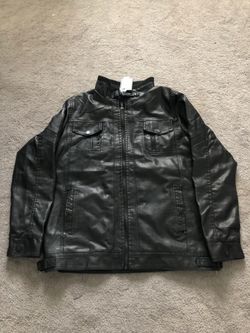 Brand New Leather Jacket Size:M