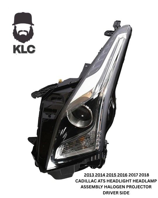 2013 2014 2015 2016 2017 2018 CADILLAC ATS HEADLIGHT HEADLAMP ASSEMBLY HALOGEN PROJECTOR DRIVER SIDE