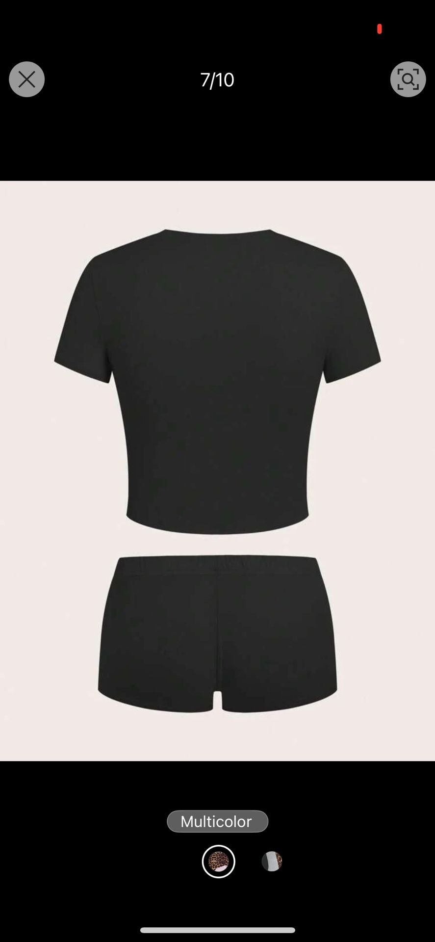 Two Piece Women’s Shorts Set
