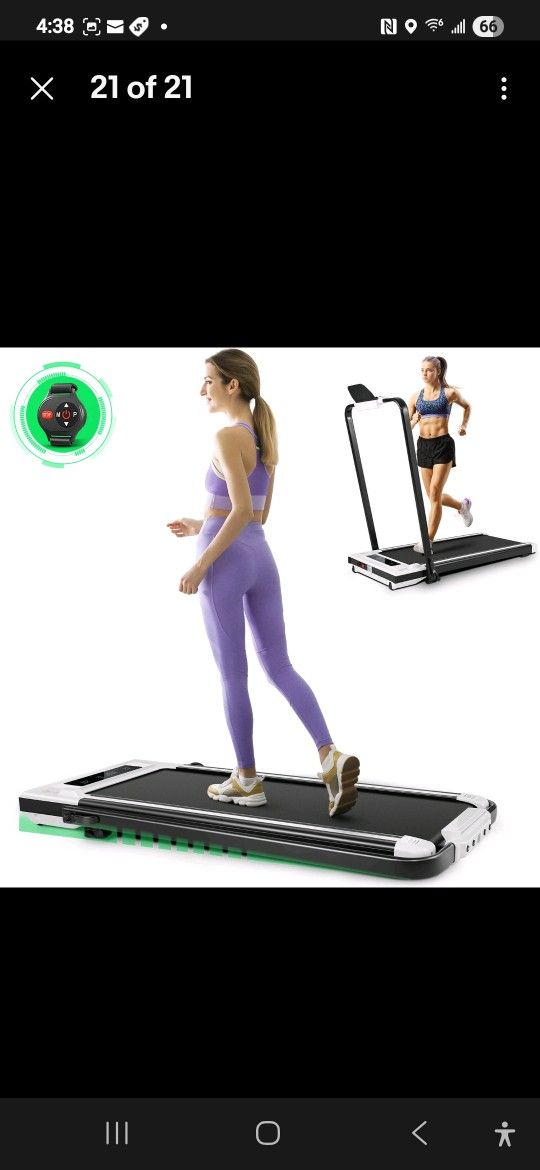 Under Desk Walking Pad Treadmill with Incline Home Running Machine Touchscreen