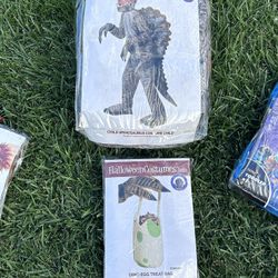 Dino Costume With Treat Bag