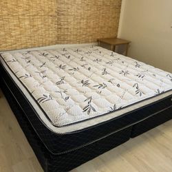 King Size Pillow Top Bamboo Brand Mattress New