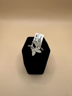 14K Diamond Butterfly Ring