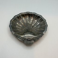 Vintage Silver Shell Dish