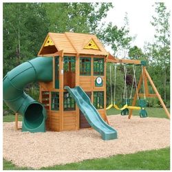 Kidkraft Charleston Lodge Wooden Swing Set / Playset
