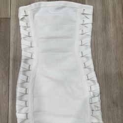 Forever 21 White Bandage Dress