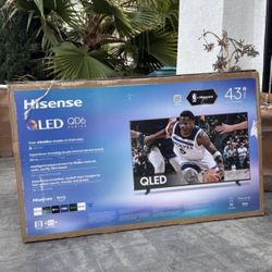 43QD6 43” Hisense smart 4k Qled tv 