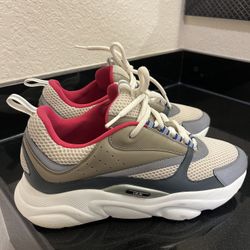 DIOR HOMME B22 SNEAKERS BEIGE & GREY TRAINERS