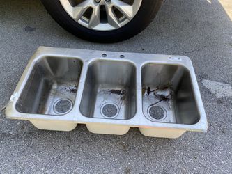 Three Pot Sink