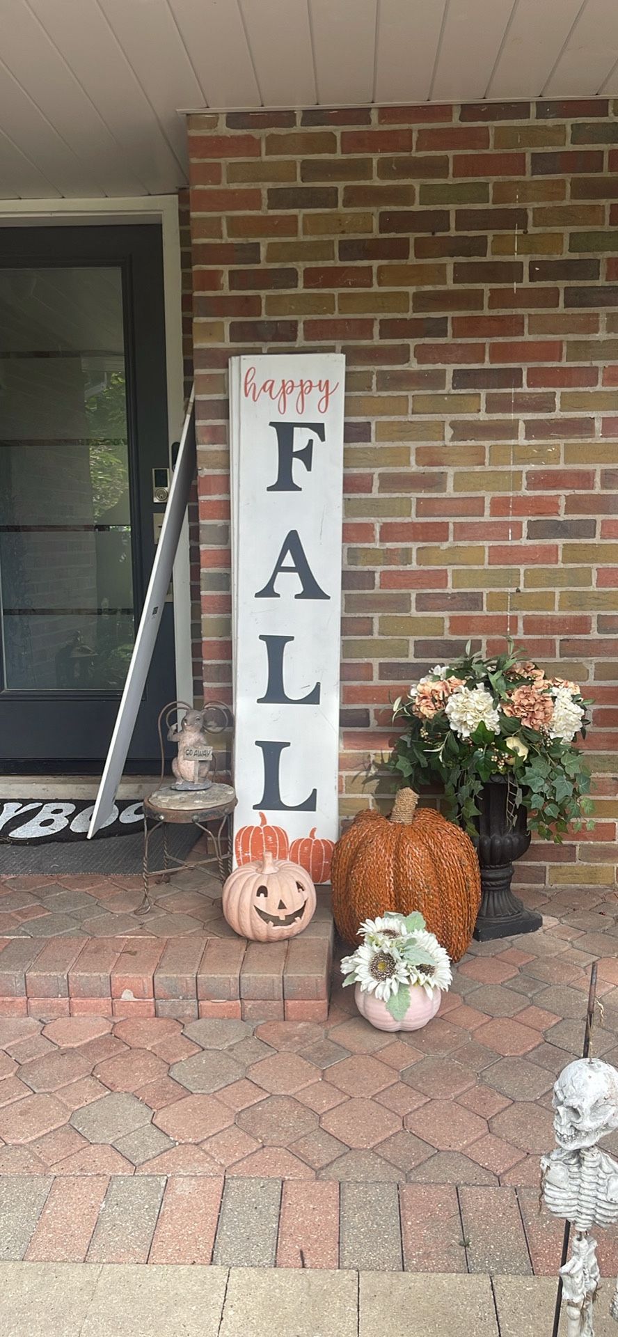 Fall Harvest, Wooden Sign Halloween Thanksgiving, Pumpkin Design Garden Yard