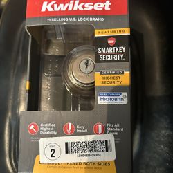 Kwikset Signature Series Deadbolt Satin Nickel Finish