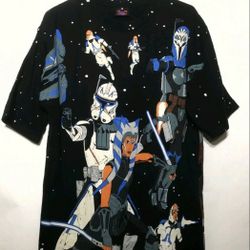 VINTAGE TATOIN E TRADERS  STAR WARS SIEGE OF MANDALORE MENS SIZE  M 