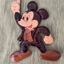 Vintage wood Mickey Mouse