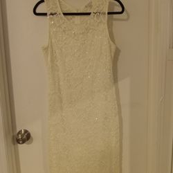 Beige Lace Dress