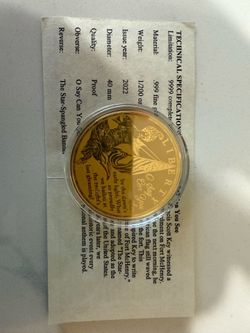 American Mint Limited Edition Star Spangled Banner coin.