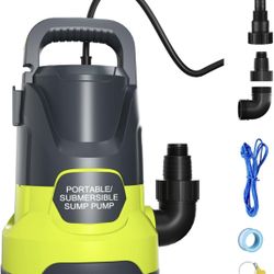 Portable Sump Pump 0.5HP Water Pump