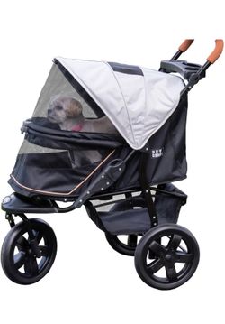 Pet Gear AT3 No-Zip Pet Stroller, Summit Grey