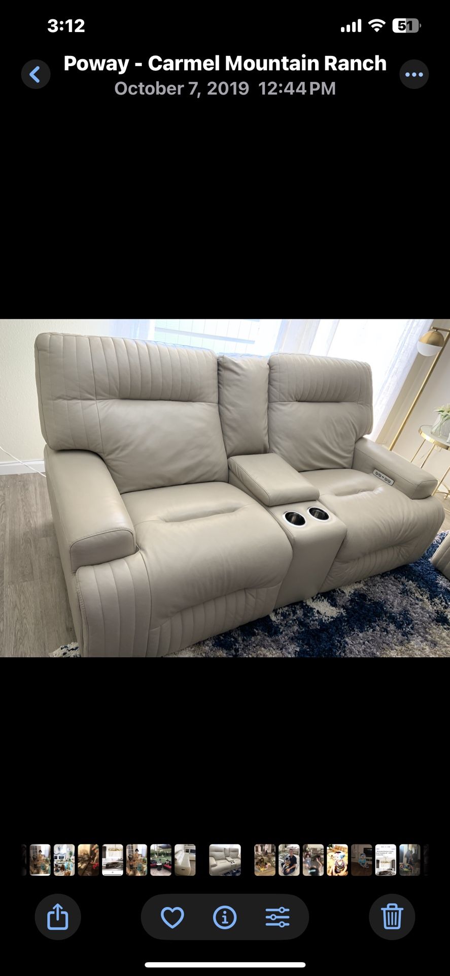 Reclining Leather Sofas (2)