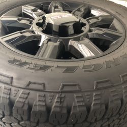 Brand New GMC Sierra 2(contact info removed) OEM 20” Wheels And Tires X 4 Includes Tpms Sensors 