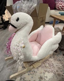 Rocking Horse Plush Swan