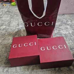 Gucci Bag And Boxes