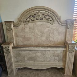 Ashley Furniture Queen Size Bed Frame and End Table