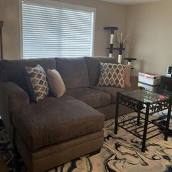 Slate Gray Little Sectional Couch 👉 Brand New 🚀 Sofa Chaise 