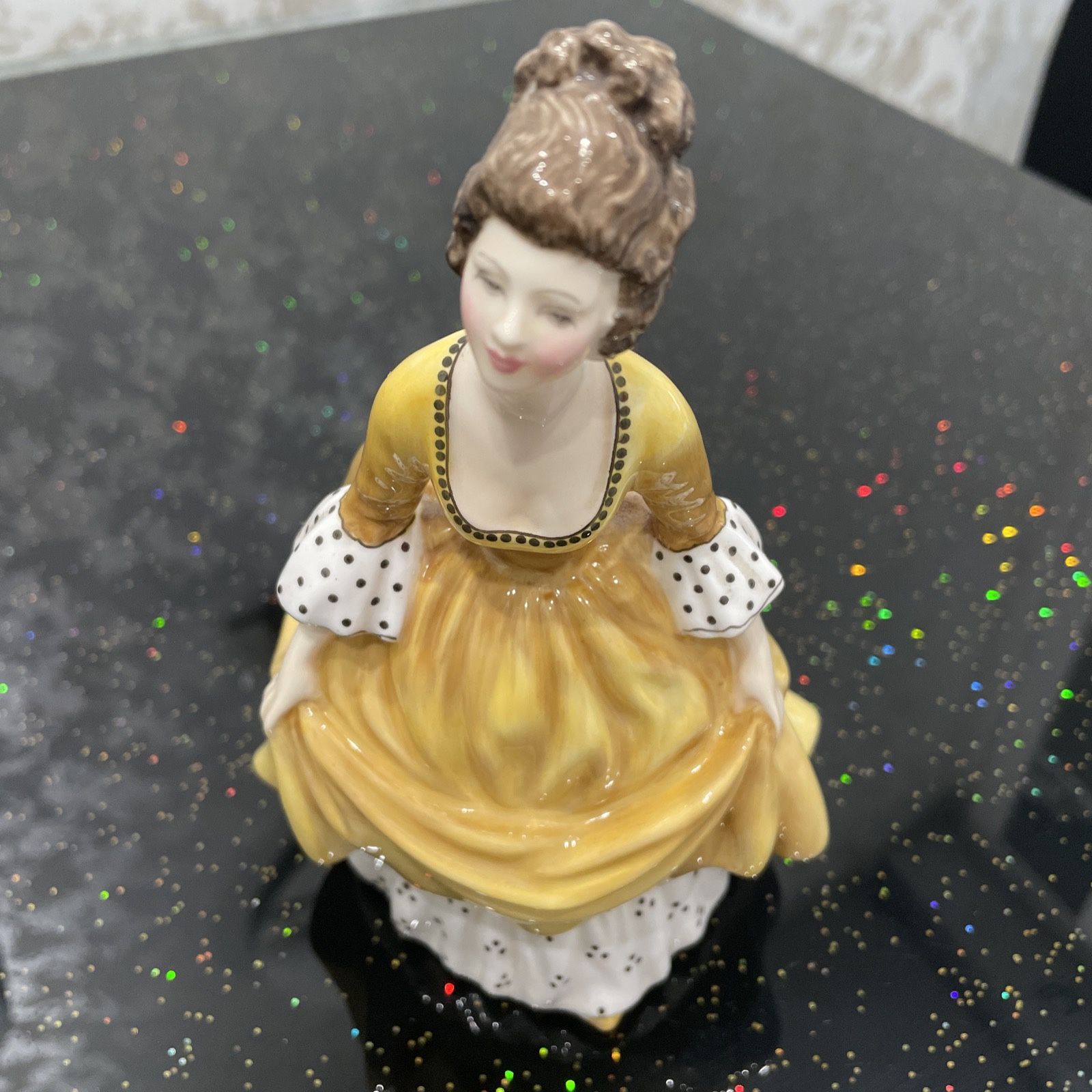 Royal Doulton Lady Coralie 1963 HN2307 Yellow Dress England 7.5"