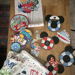 Disney Cruise Door Magnets and Birthday Package