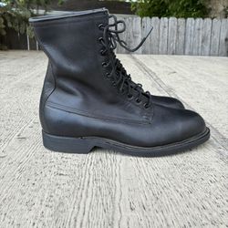 Vintage 1994 Wolverine World Wide Steel Toe Black Leather Combat Boots 11 W