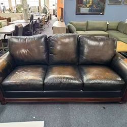 Like Vintage Real Leather Sofa 4pc Set :$580/4pc