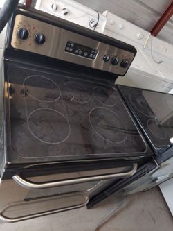 Slide in glass top electric stove Samsung