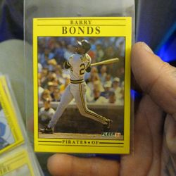 Barry Bonds Fleer 91 ERROR Card 