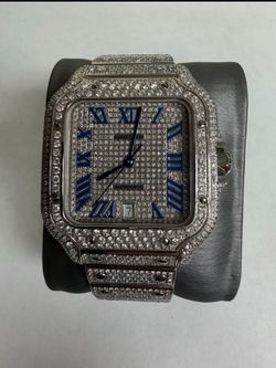 Cartier Santos WSSA0018 iced out