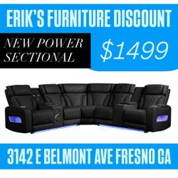 HUGE SALE ON ALL LEATHER SECTIONAL RECLINERS 