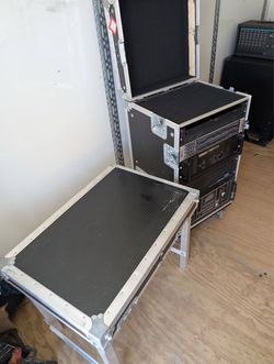 Road Case Rack with Yamaha P2500 Power Amplifier