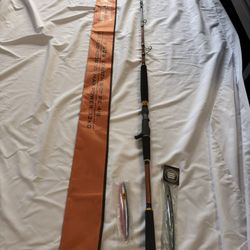 Jigging Rod by Infinity Structure, 608, PE 4-8, orange, With 2 WCJ Jigs