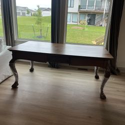 Beautifully Refinished Library Table 