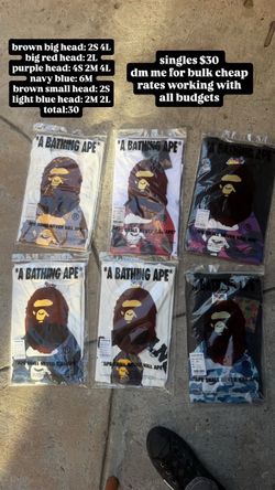 A bathing ape 30 available