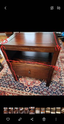 Restoration Hardware Nightstand With Drawer Can Be Used As Endtable