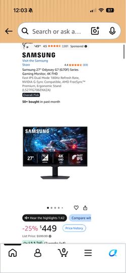 4K 360hz monitor Never Opened Brand New condition (Price negotiable)