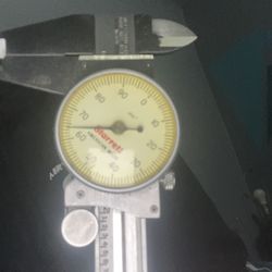 Starrett 120-6 dial caliper, includes case.”
